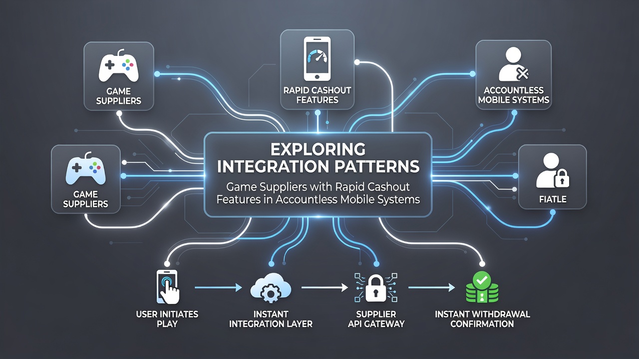 Detailed diagram of API flows connecting game suppliers to instant cashout systems in mobile slots