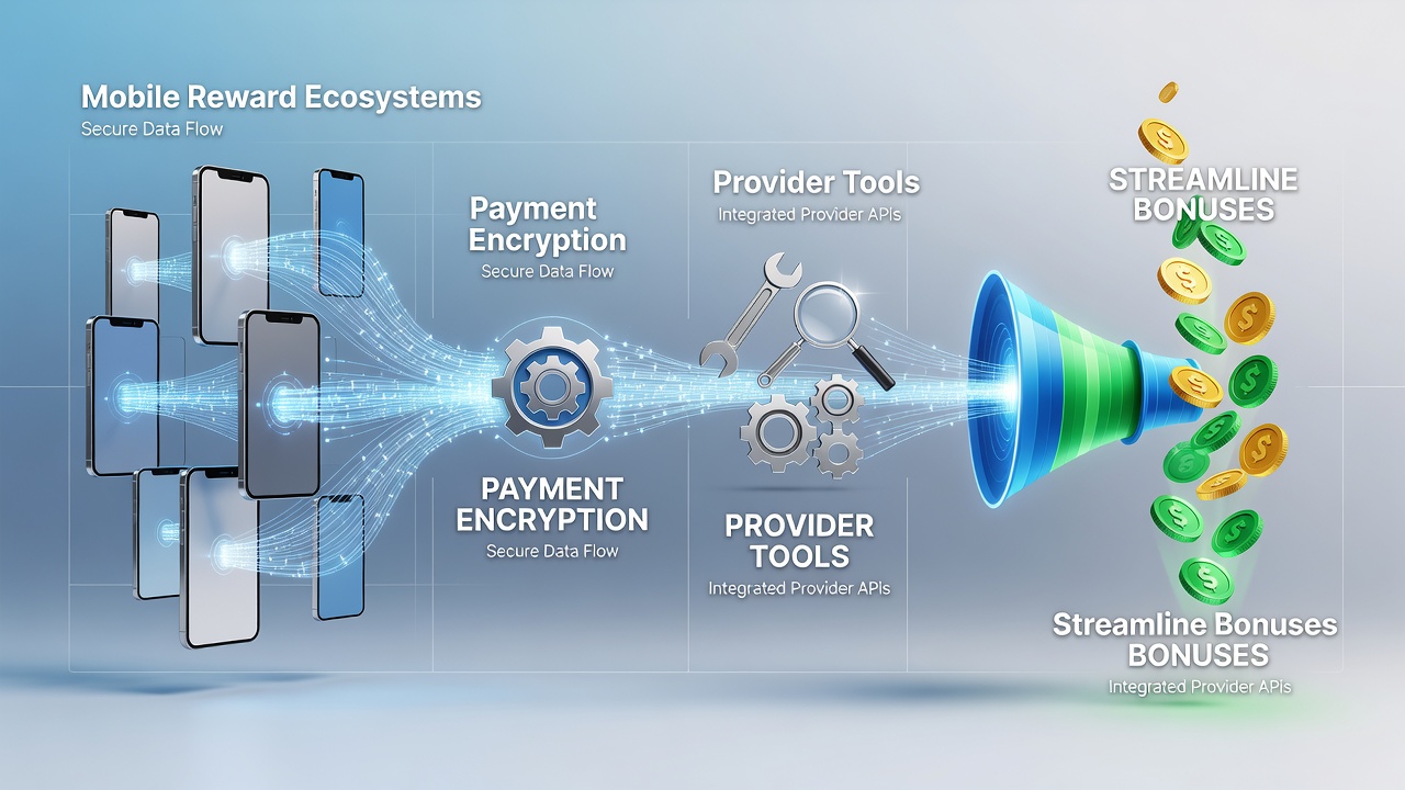 Close-up of encrypted payment interface merging with live casino provider dashboard for bonus activation