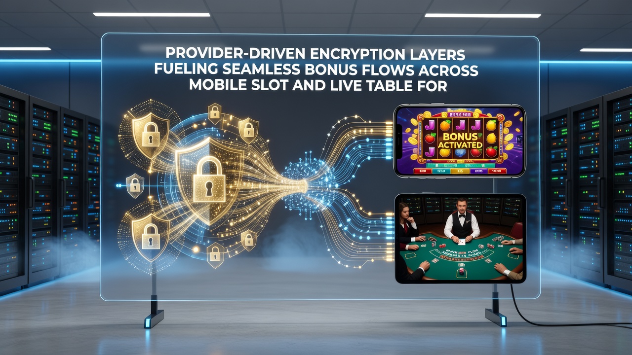 Seamless bonus integration in mobile live table and slot environments powered by provider encryption